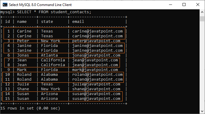 MySQL 删除重复记录