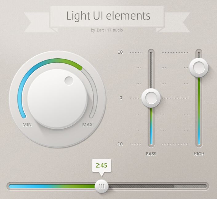 Light UI elements