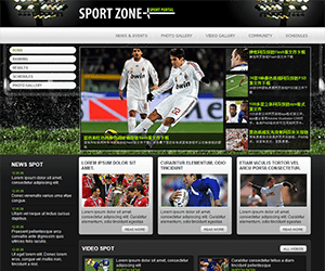 足球网站html模板,足球门户网站模板